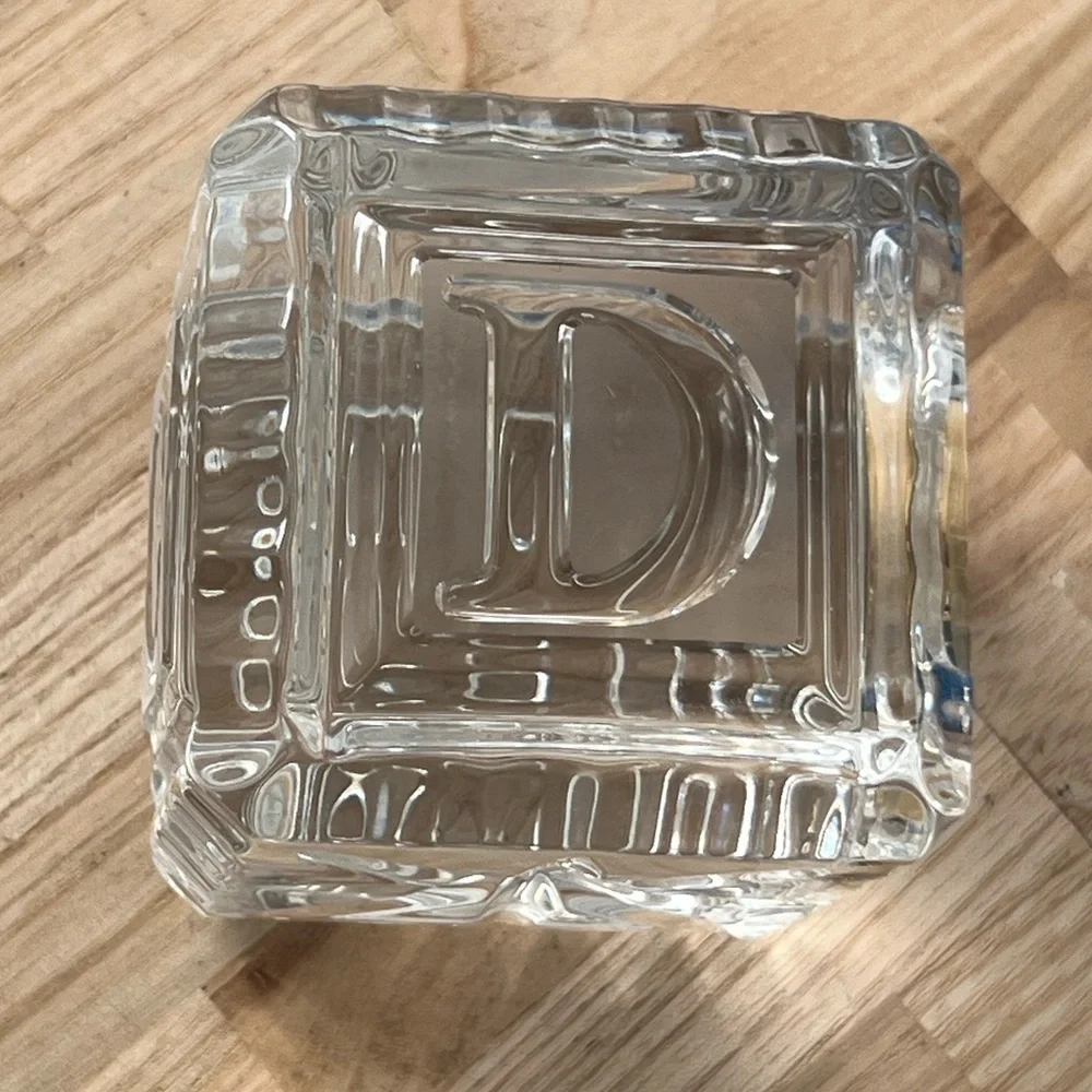 Waterford Crystal Rare Vintage Collectible Crystal Clock A, B, C, D Letters